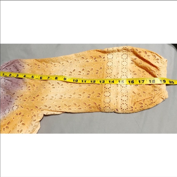 Anthropologie Daybreak Eyelet Peasant Blouse - Picture 9 of 11